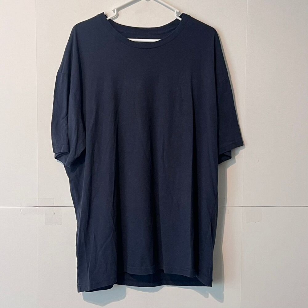 True Classic Mens Basic Active T-Shirt Size 2XL Dark Blue Stretch Crew Neck